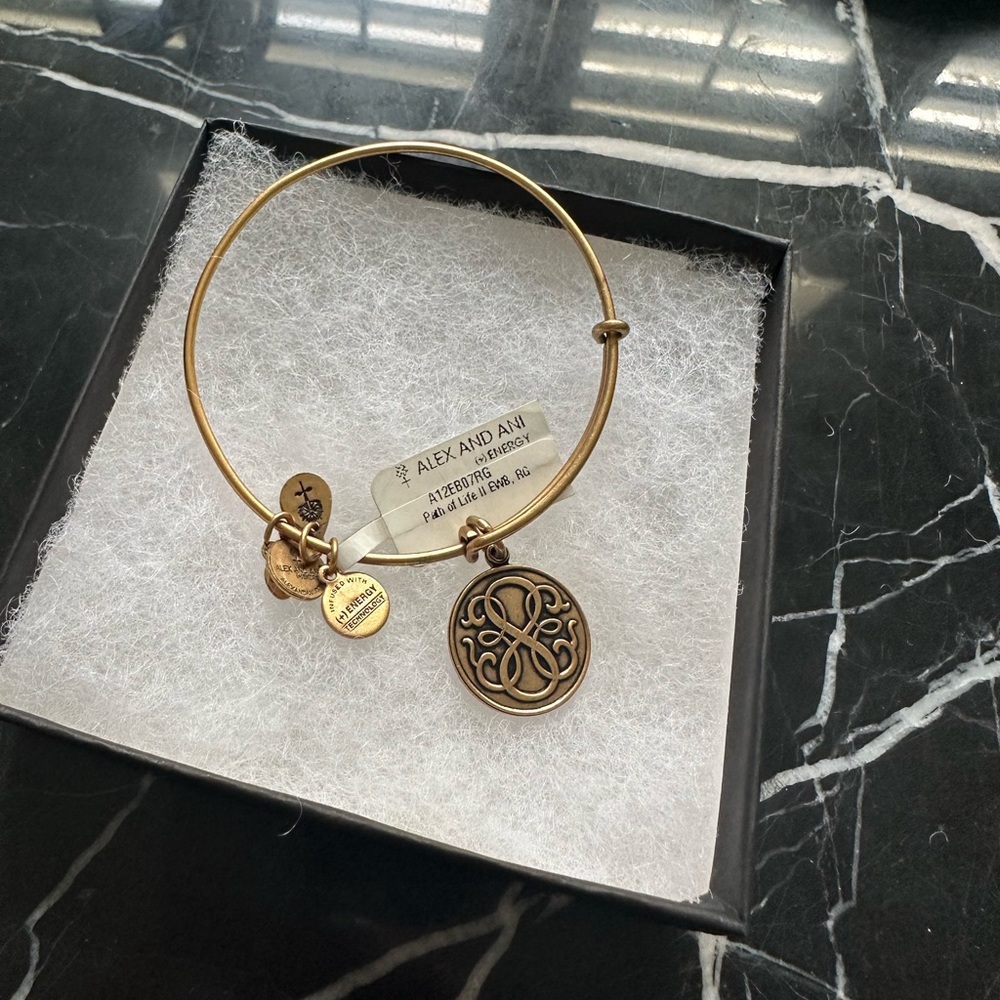 Alex and Ani Path of Life gold bracelet x 2